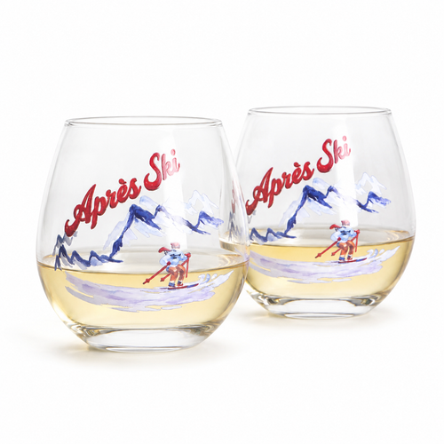 Apres Ski Stemless Tumblers, 15.5 oz, Set of 2