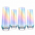 Iridescent Pearl Radiance Wine Glasses