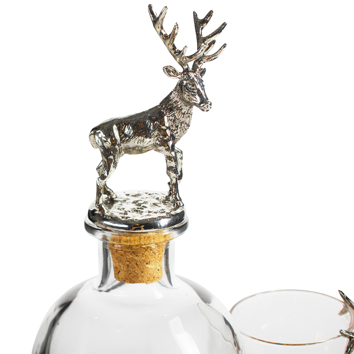 Stag Whiskey Decanter Set