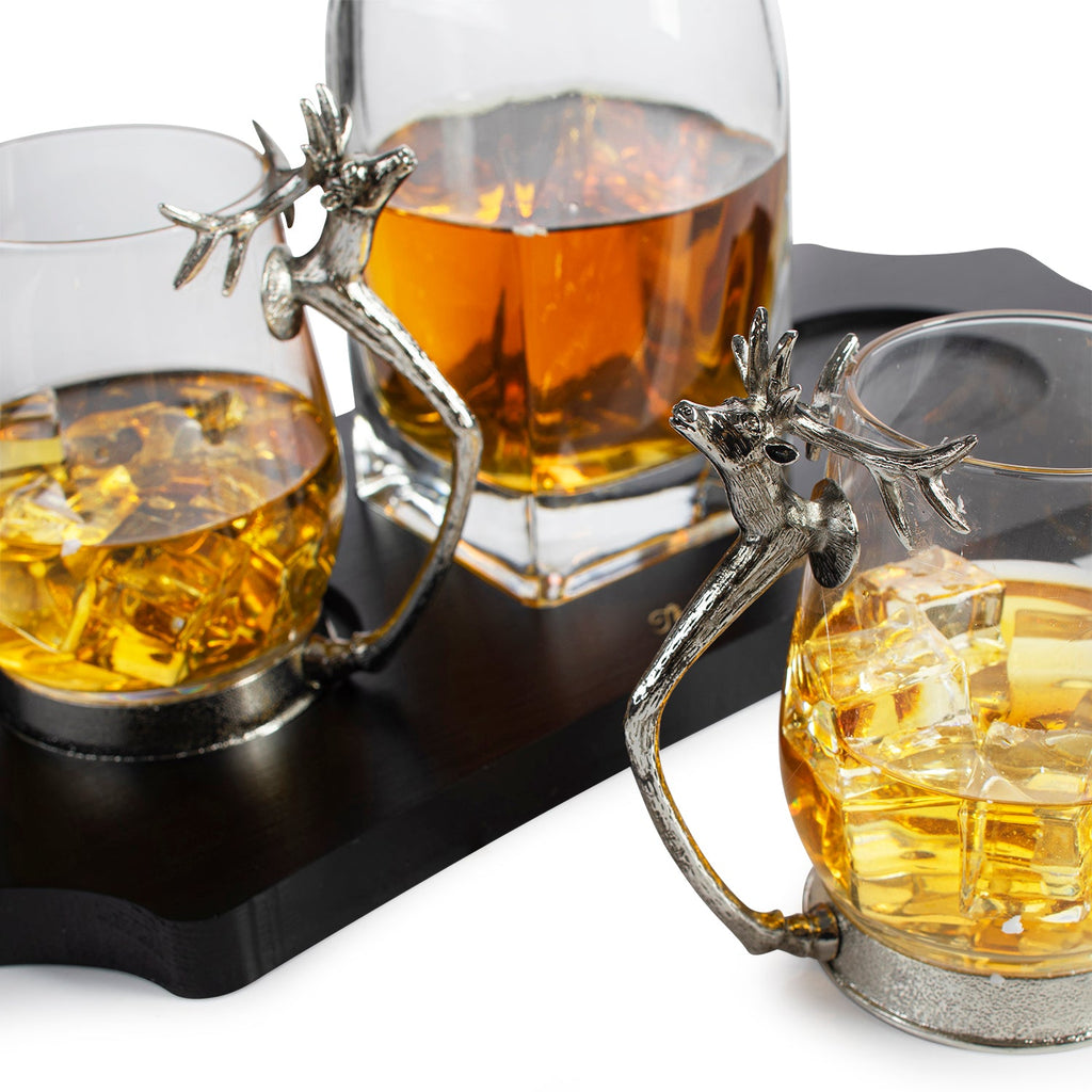 Stag Whiskey Decanter Set