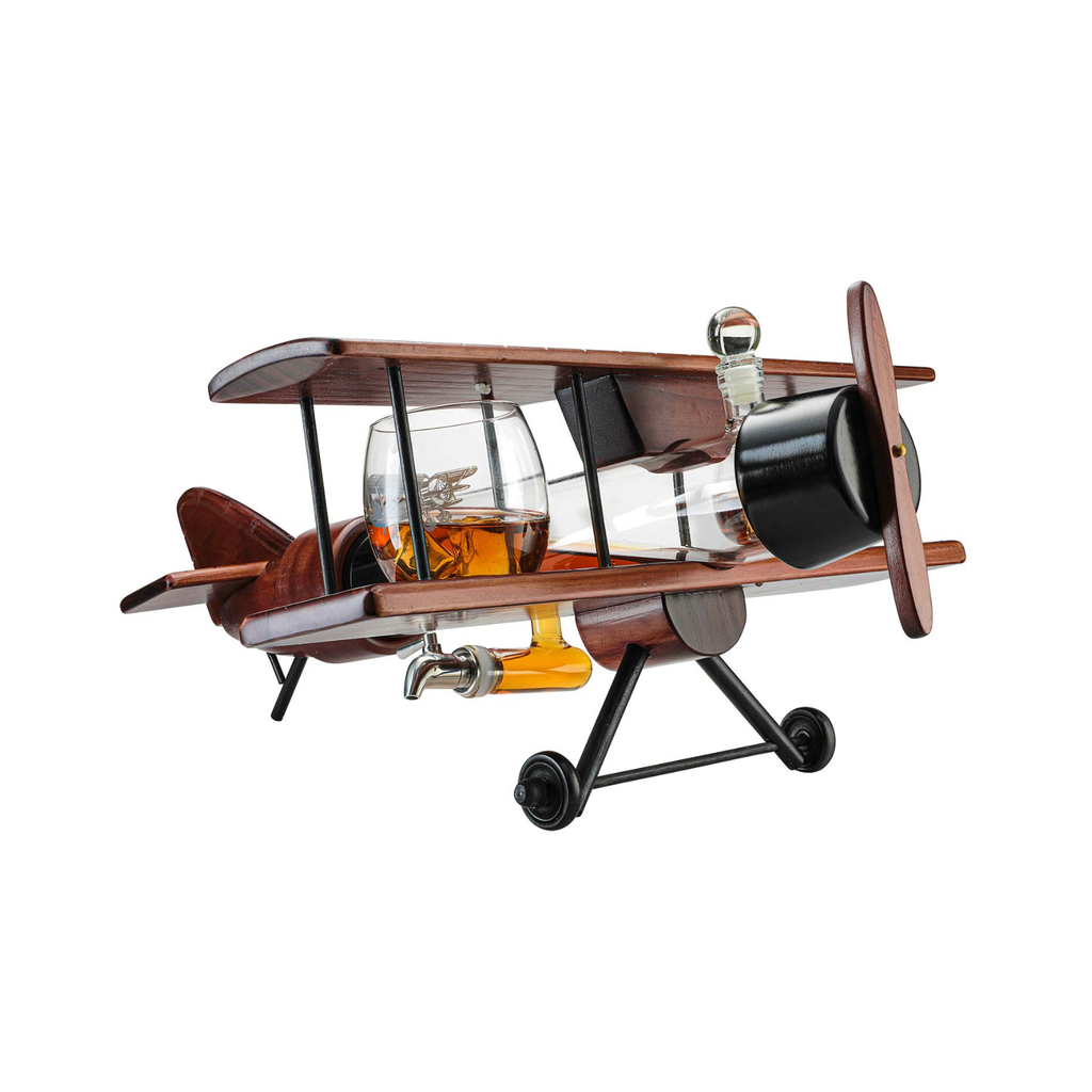 Airplane Whiskey Decanter Set
