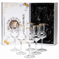 Crystal Grappa Glasses, 3 oz, Set of 6
