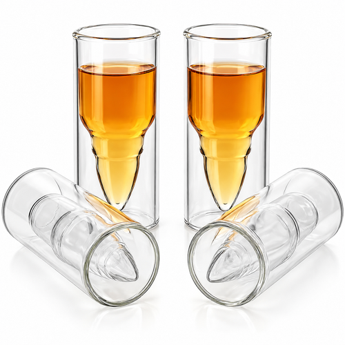 Bullet-Shaped Shot Glasses