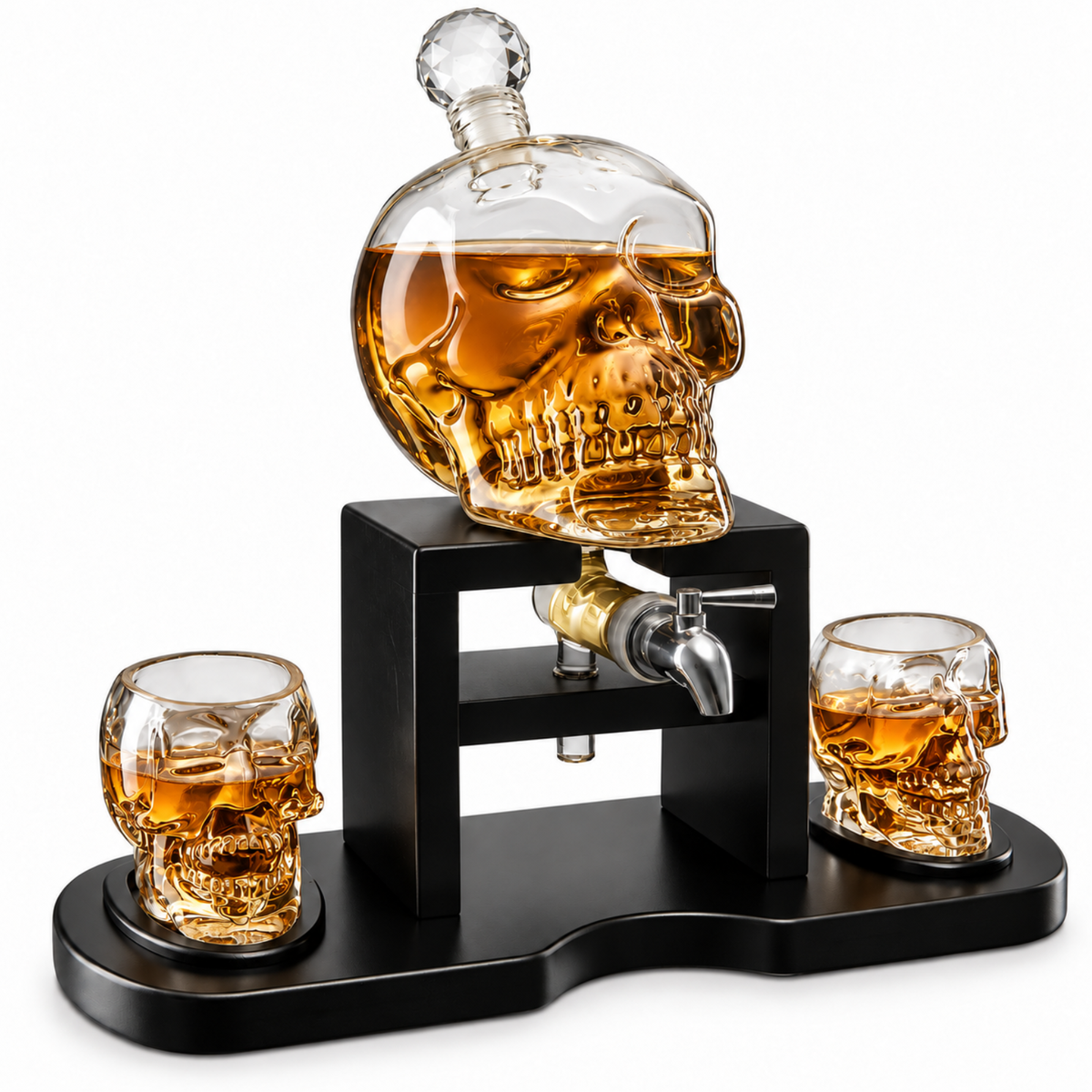 Skull Whiskey Decanter Set, 750 ml