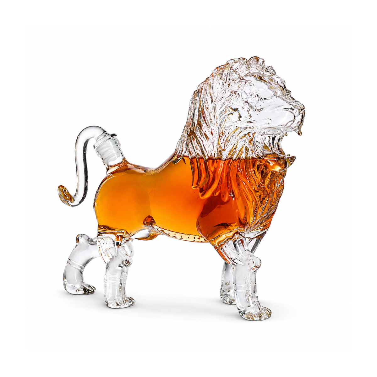 Lion Whiskey and Wine Decanter