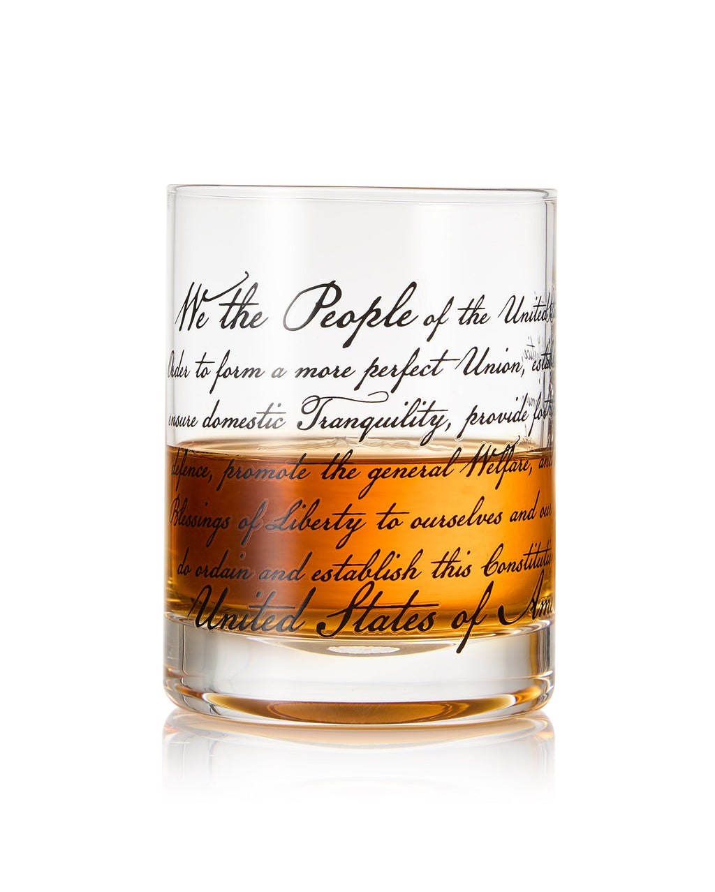 American Flag Old-Fashioned Whiskey Glasses, Set of 4