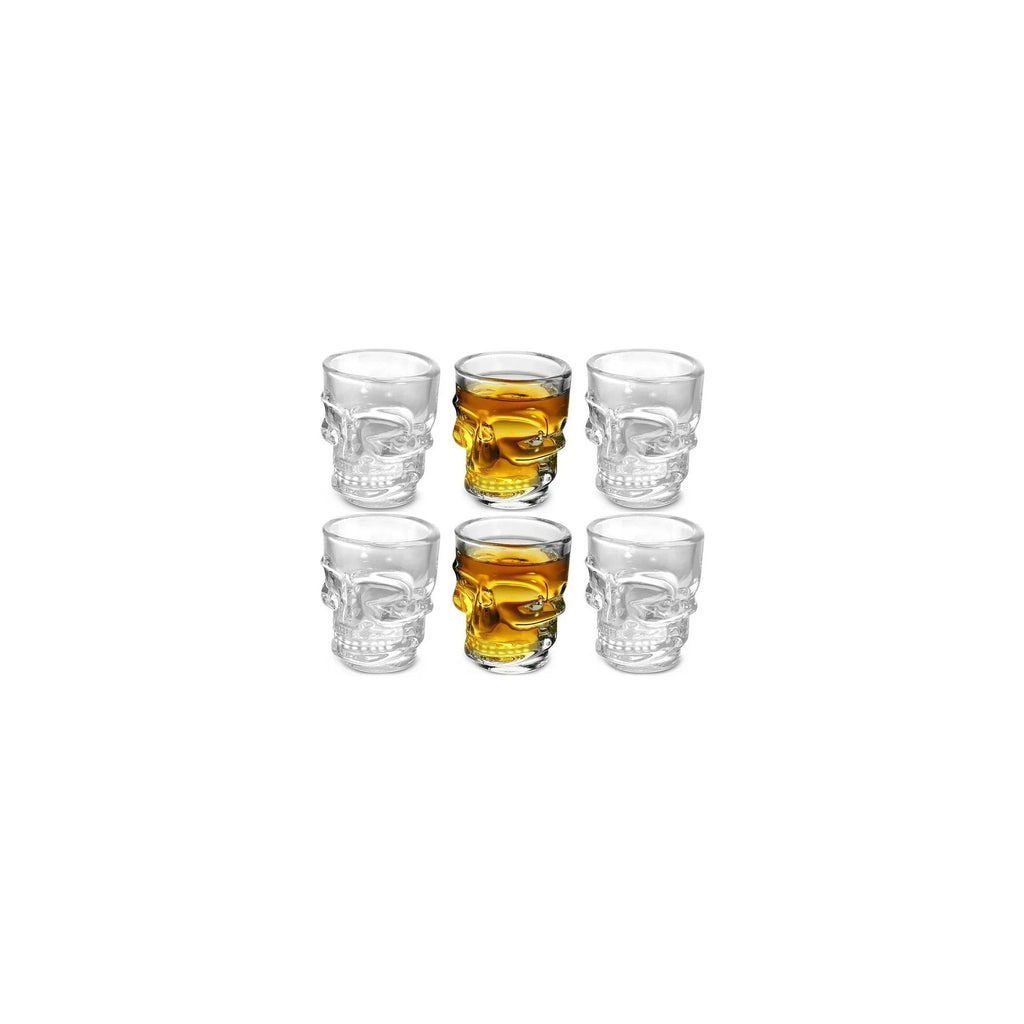 Skull Shot Glasses, 1.75 oz, Set of 6