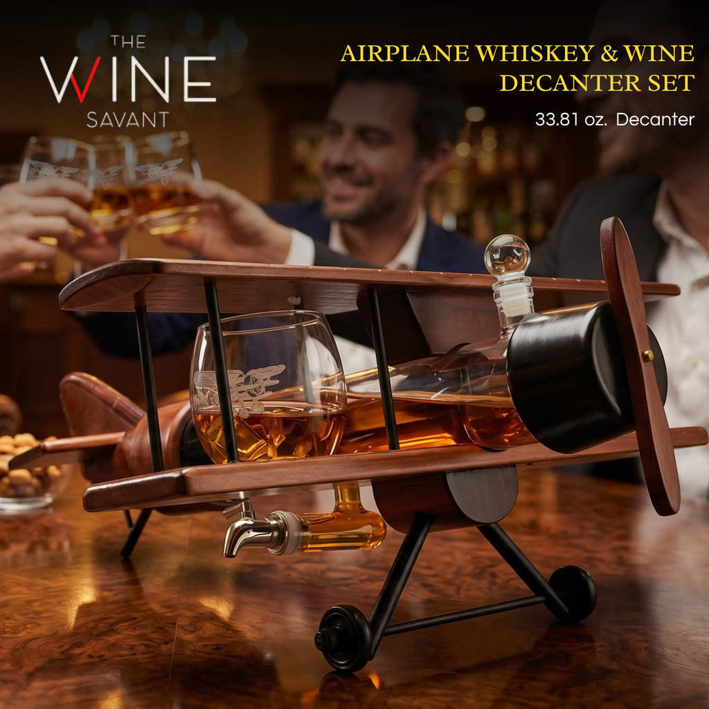 Airplane Whiskey Decanter Set