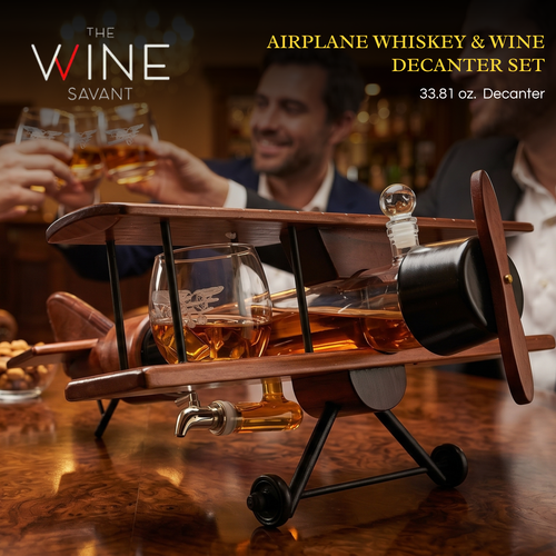 Airplane Whiskey Decanter Set