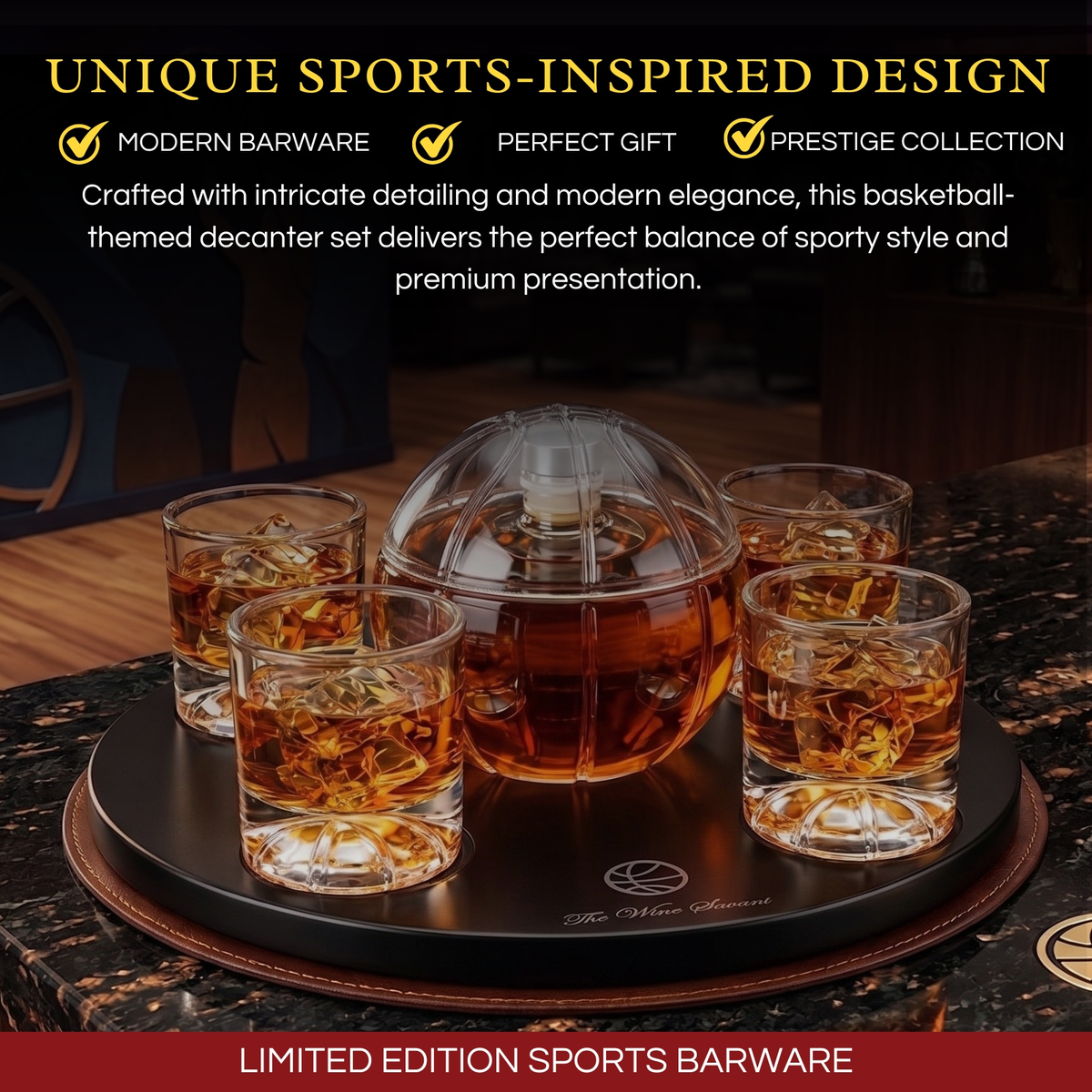 Basketball Decanter Set