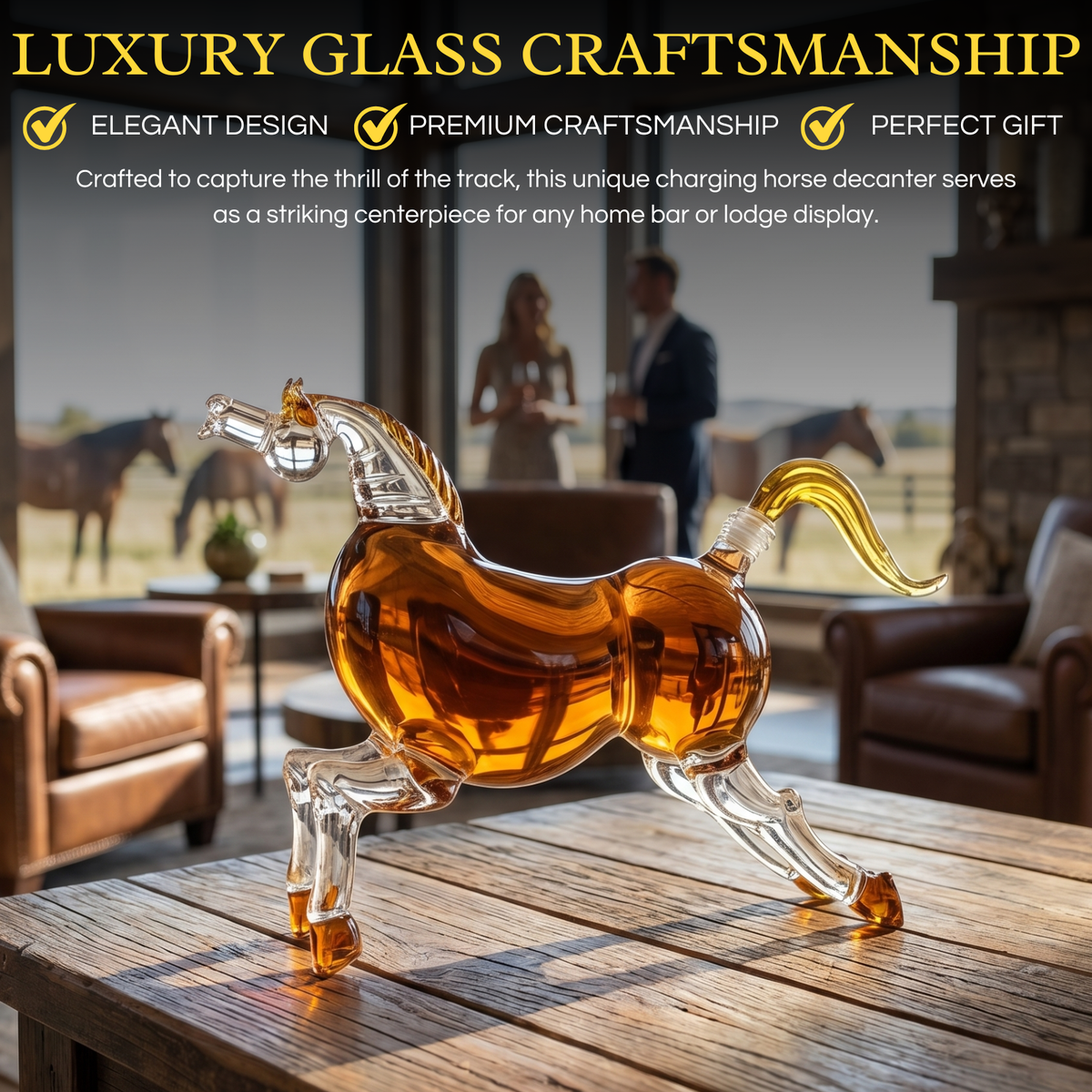 Horse Whiskey Decanter