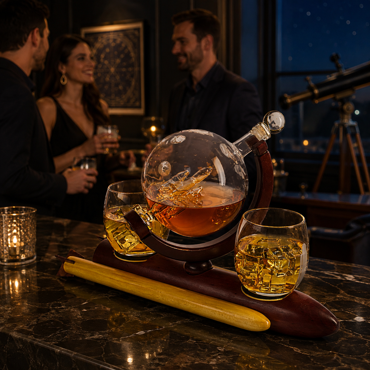 Rocket Whiskey Decanter Set