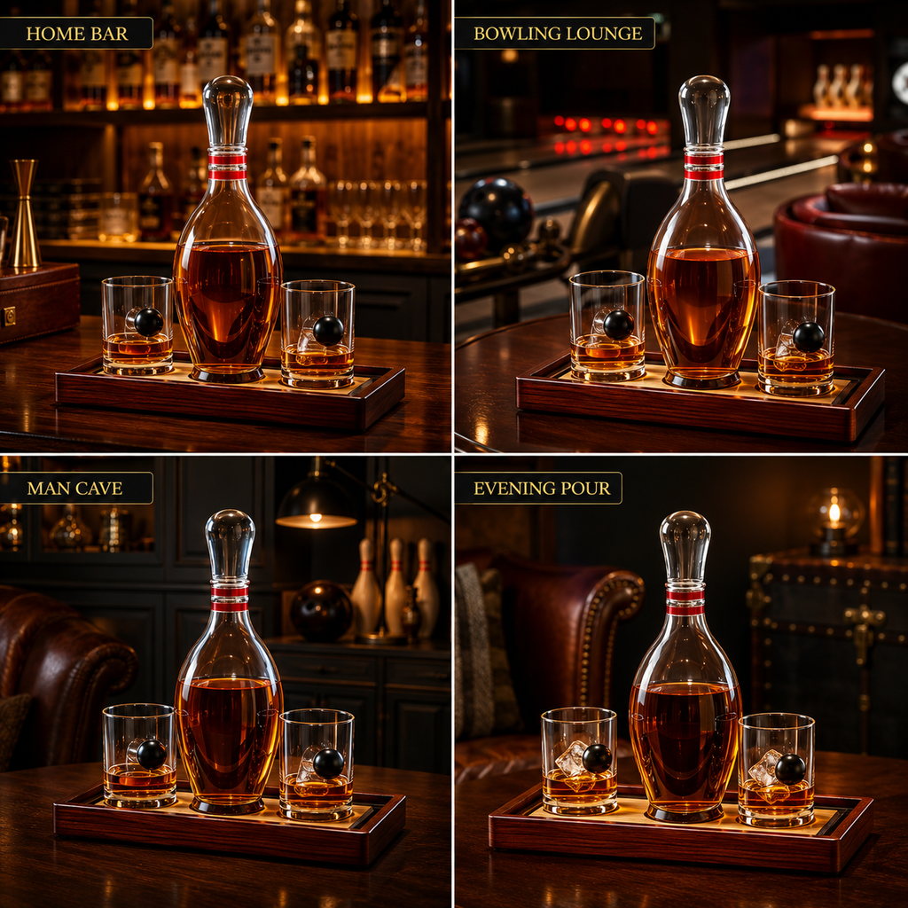 Bowling Decanter Gift Set