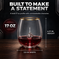 Middle Finger Stemless Wine Glass