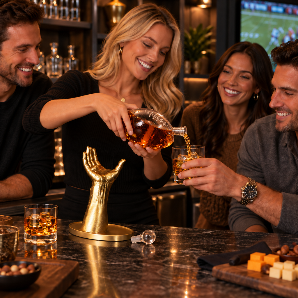 Football Whiskey Decanter