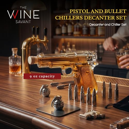 Luxury Pistol Decanter Bar Gift Set