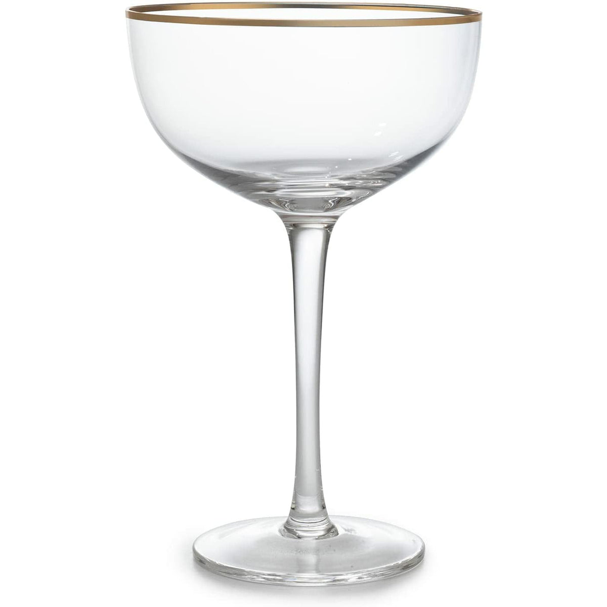 Art Deco Coupe Glasses, 12 oz, Set of 4