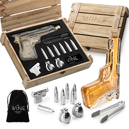 Luxury Pistol Decanter Bar Gift Set