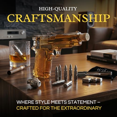 Luxury Pistol Decanter Bar Gift Set