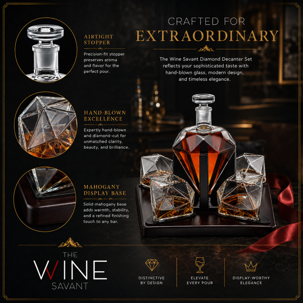 Diamond Decanter Set