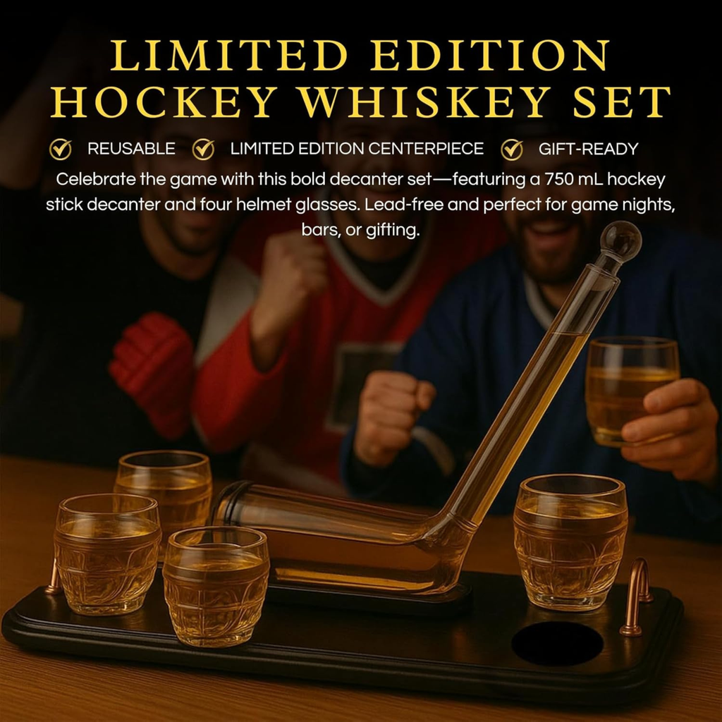 Ice Hockey Whiskey Decanter