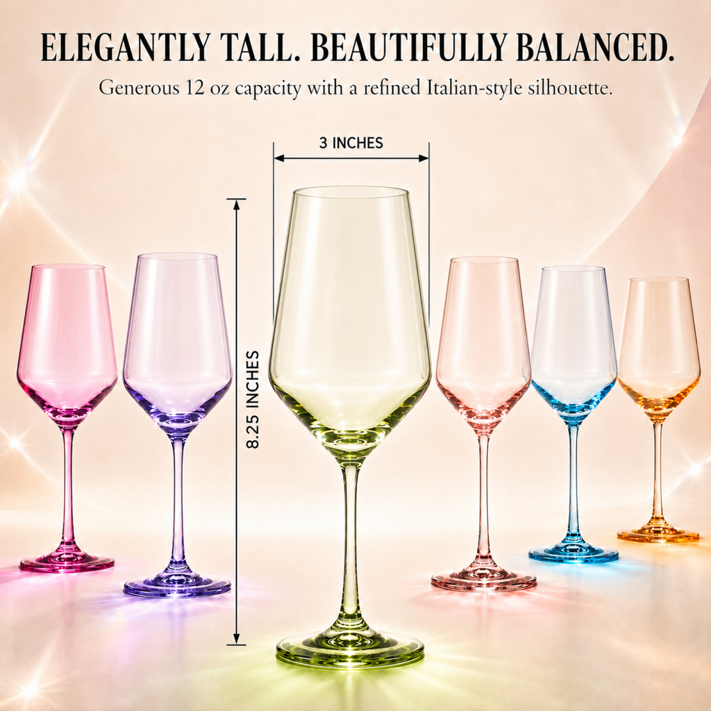 Colored Wine Glasses