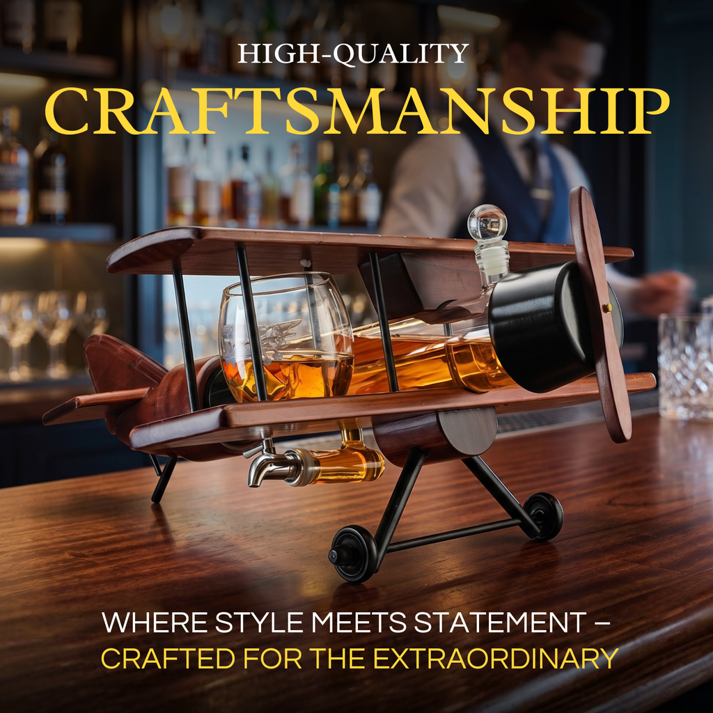 Airplane Whiskey Decanter Set