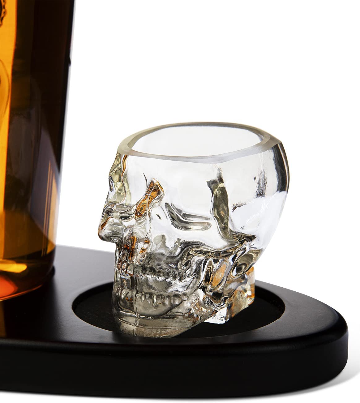 Skull Crown Decanter with 2 Skull Glasses, 750 ml