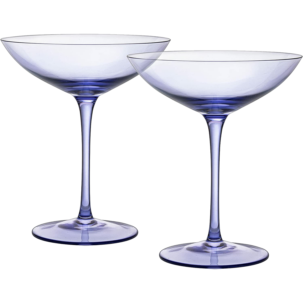 Colorful Champagne Coupes, 12 oz