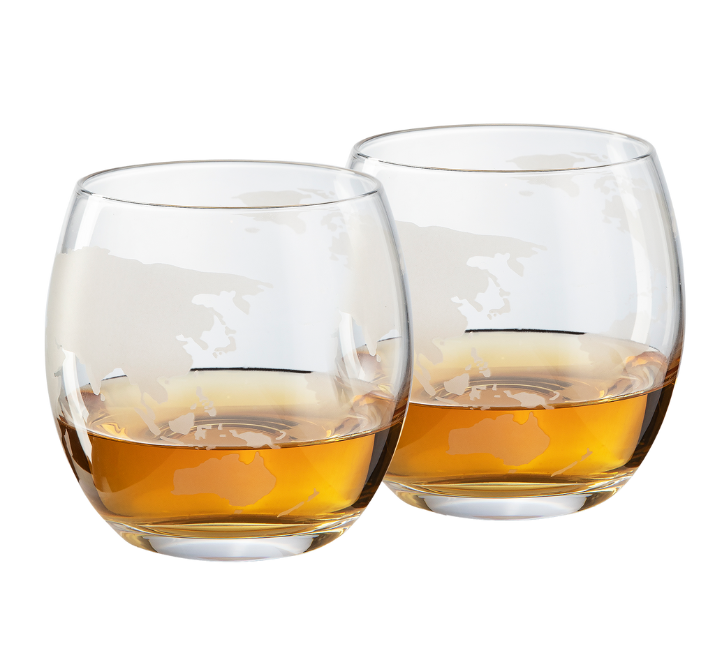 World Decanter with 2 Glasses