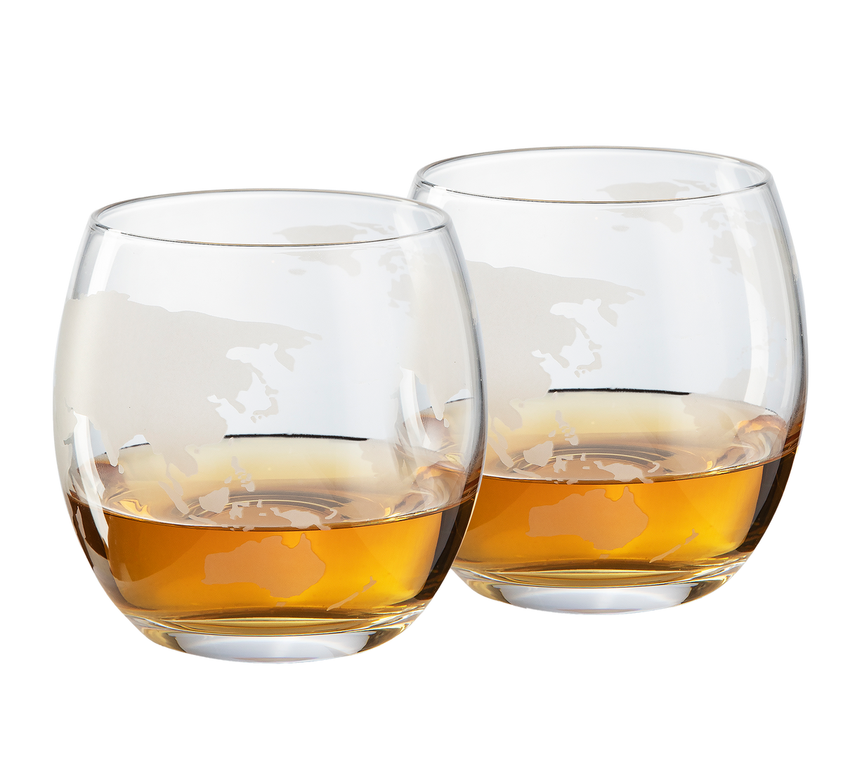 World Decanter with 2 Glasses