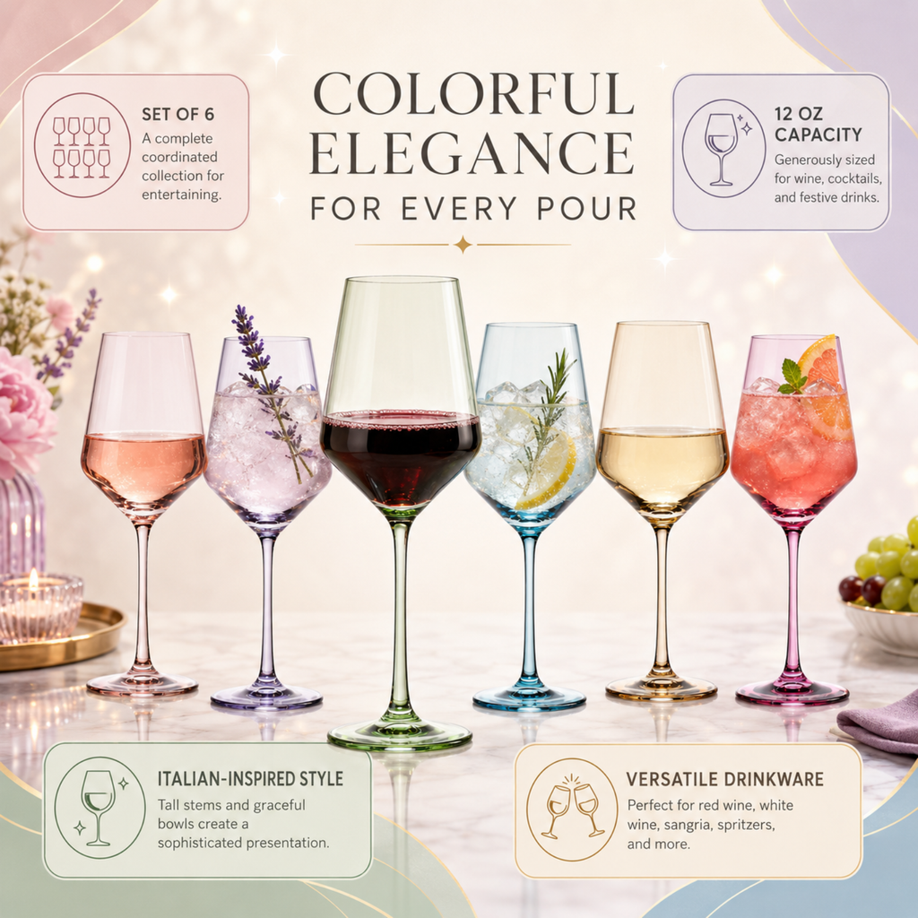 Colored Wine Glasses