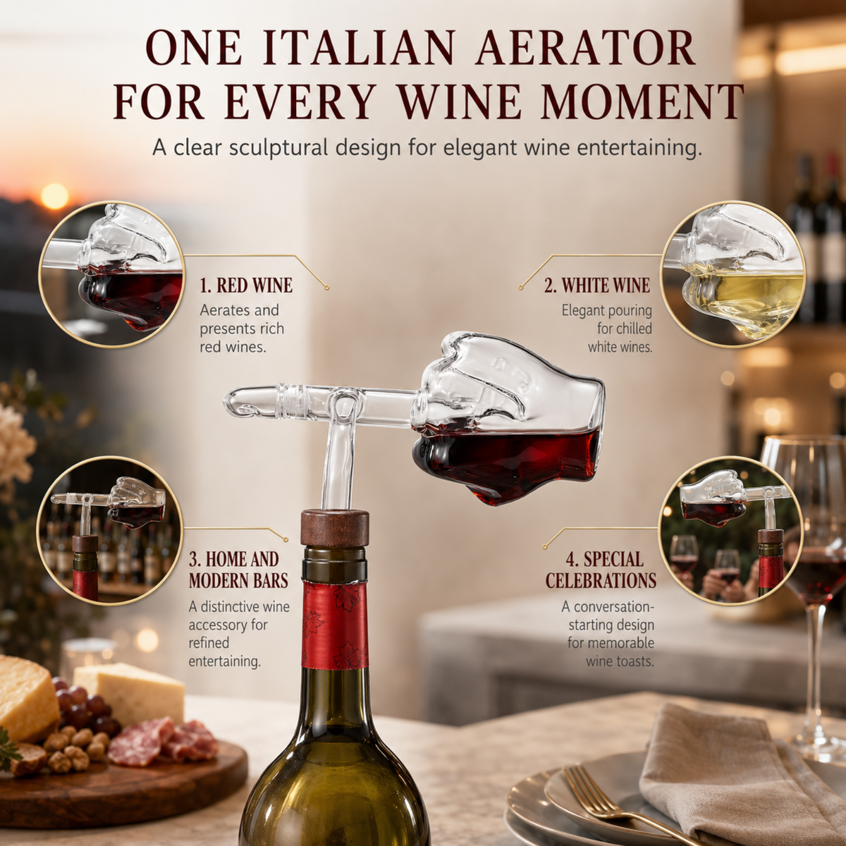 Middle Finger Wine Aerator