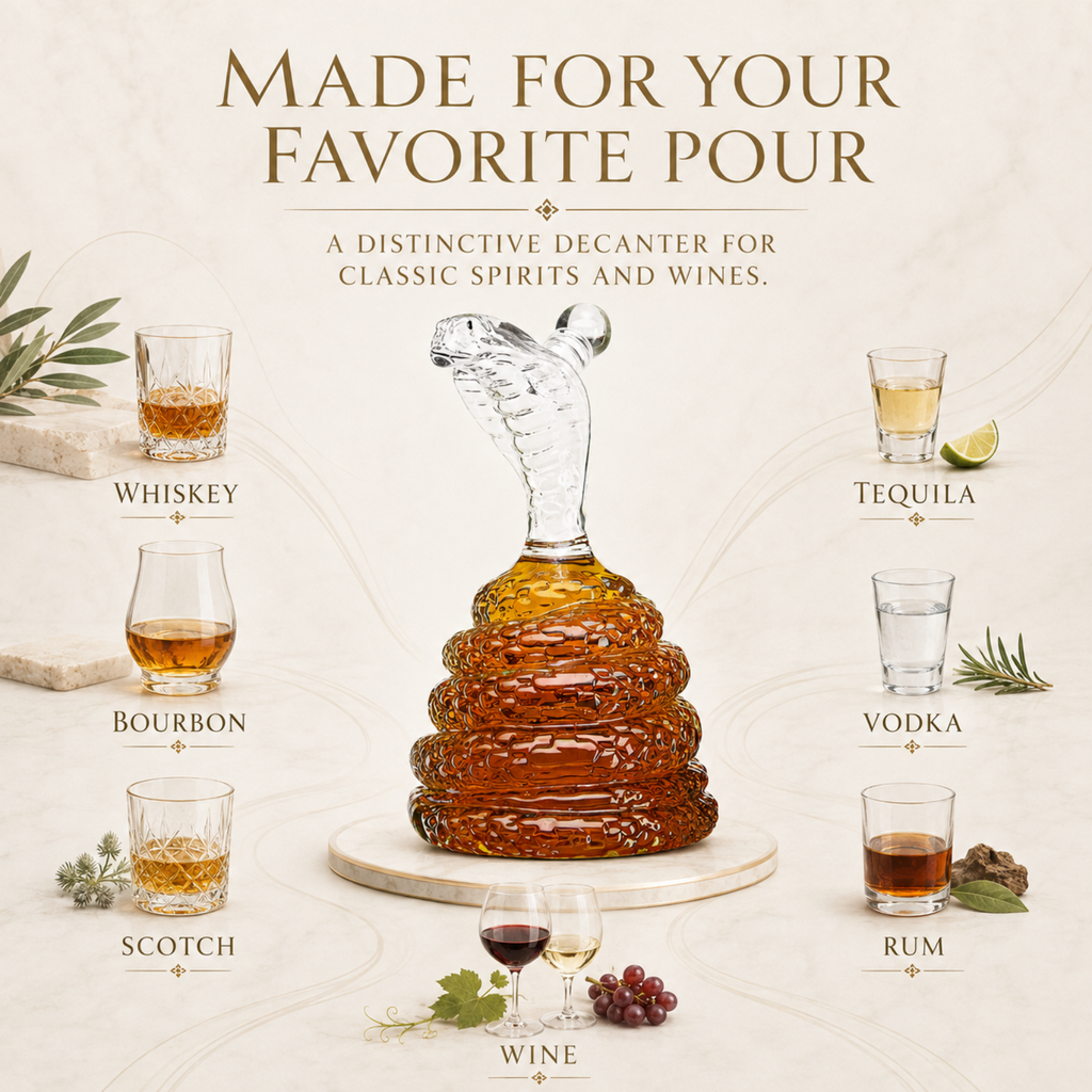 King Cobra Whiskey Decanter