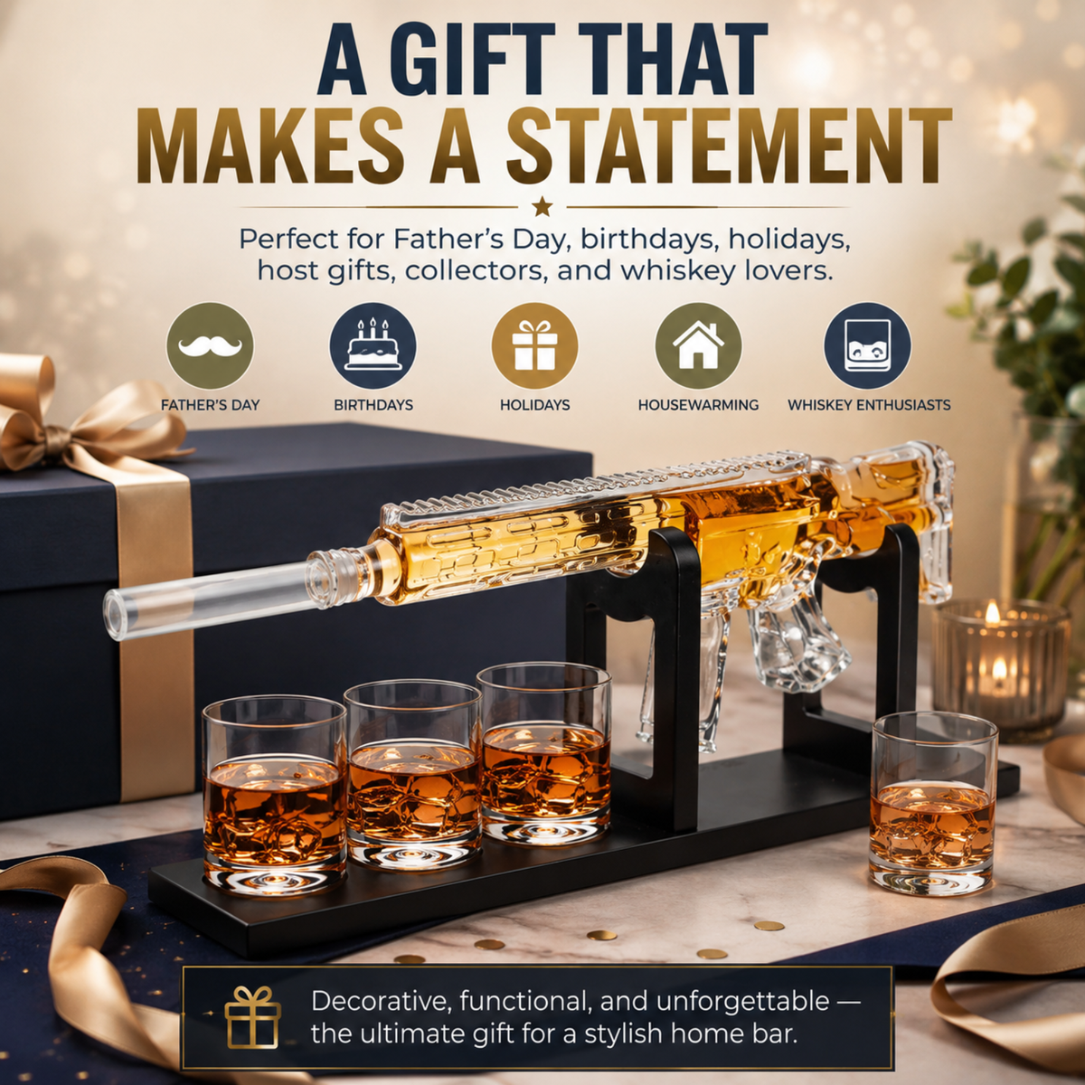 AR Limited Edition Whiskey Decanter Set