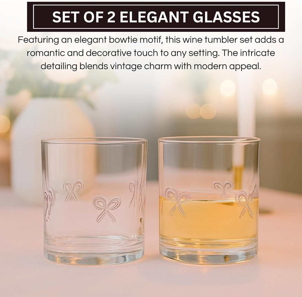 Bowtie Acrylic Tumblers