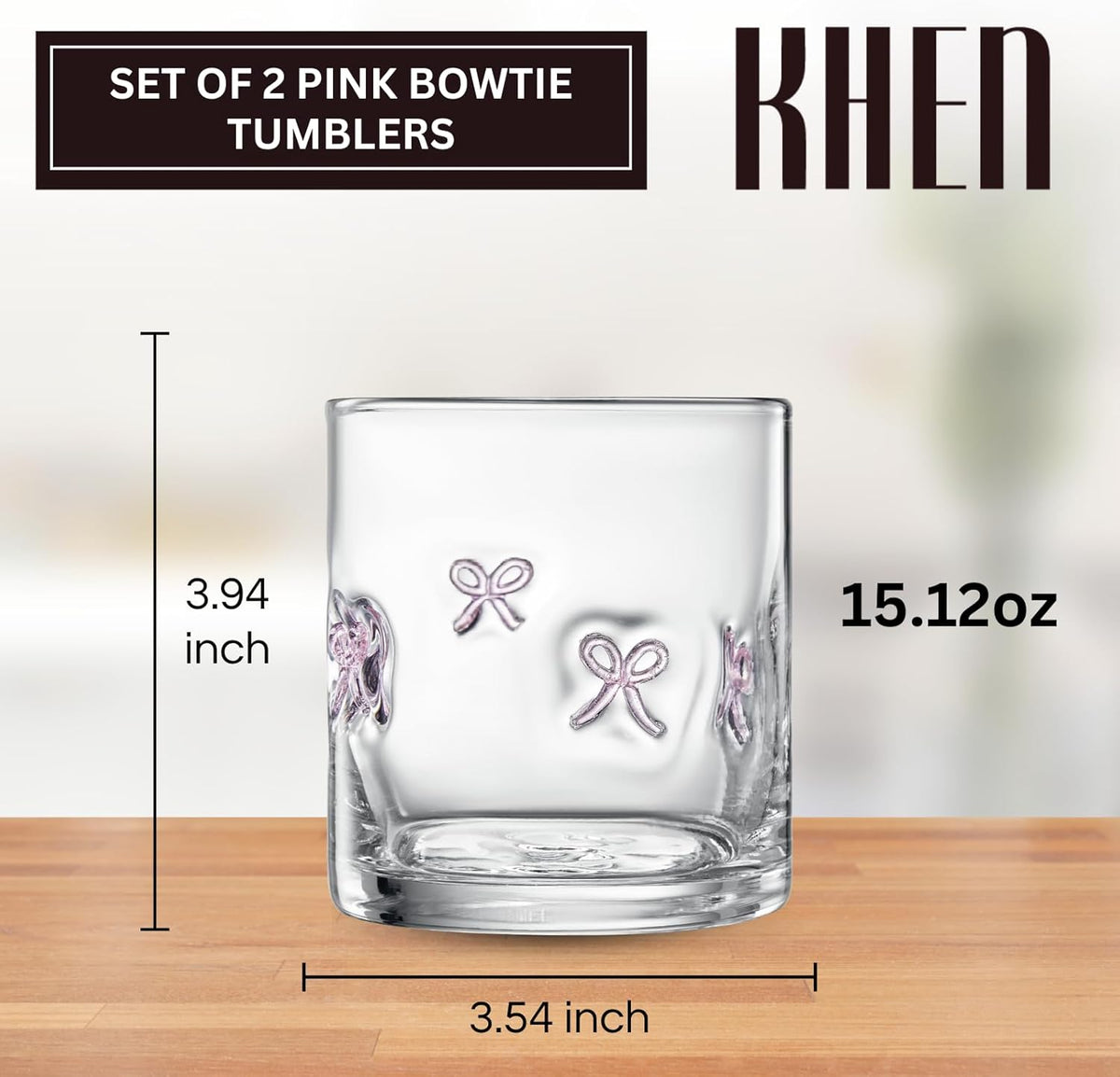 Bowtie Acrylic Tumblers