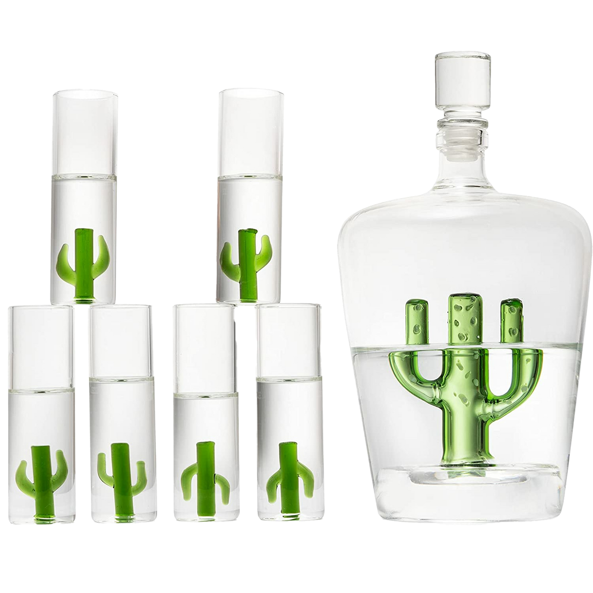 Cactus Tequila Decanter Set