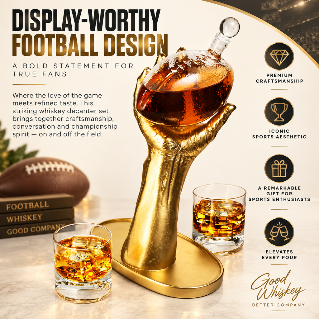 Football Whiskey Decanter