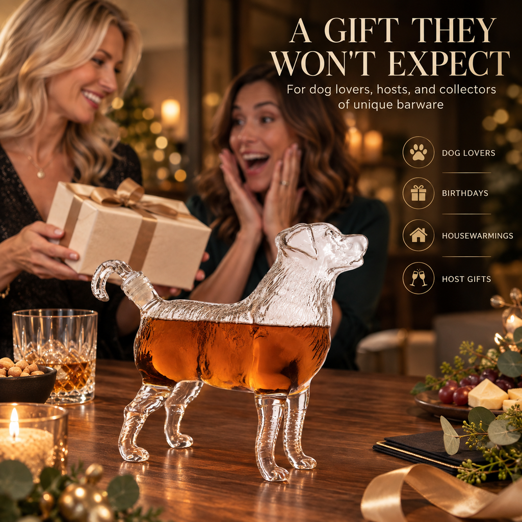 Dog-Shaped Whiskey Decanter