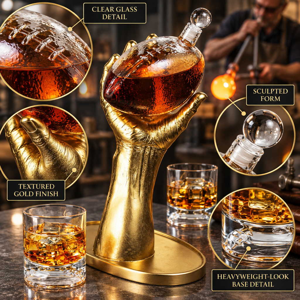 Football Whiskey Decanter