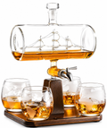 Antique Ship Decanter Set