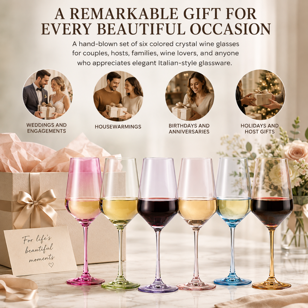 Colored Wine Glasses