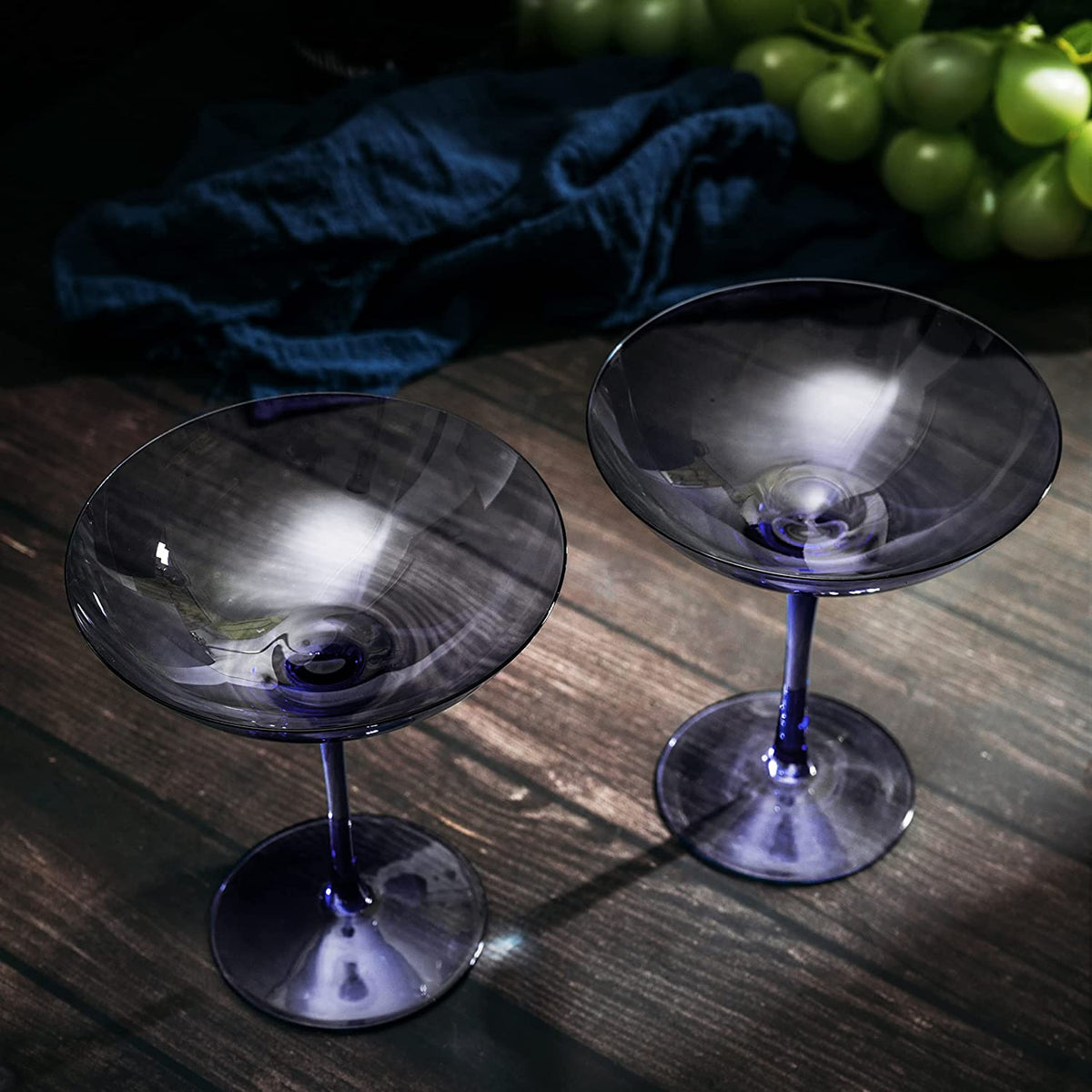Colorful Champagne Coupes, 12 oz