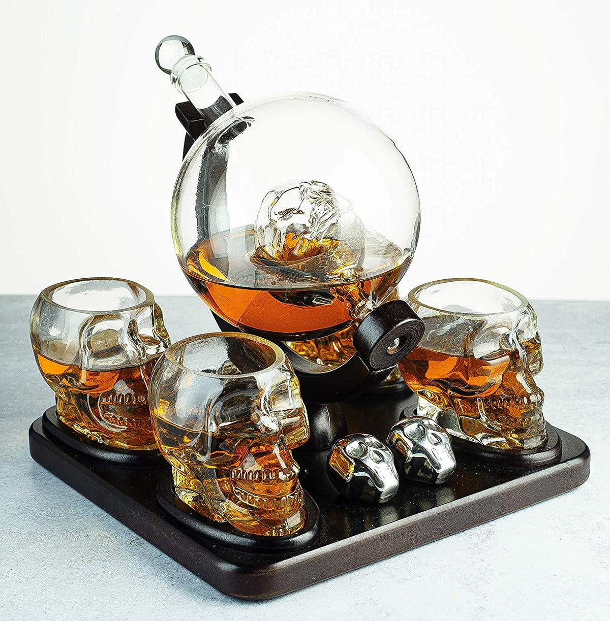 Large Skull Face Decanter