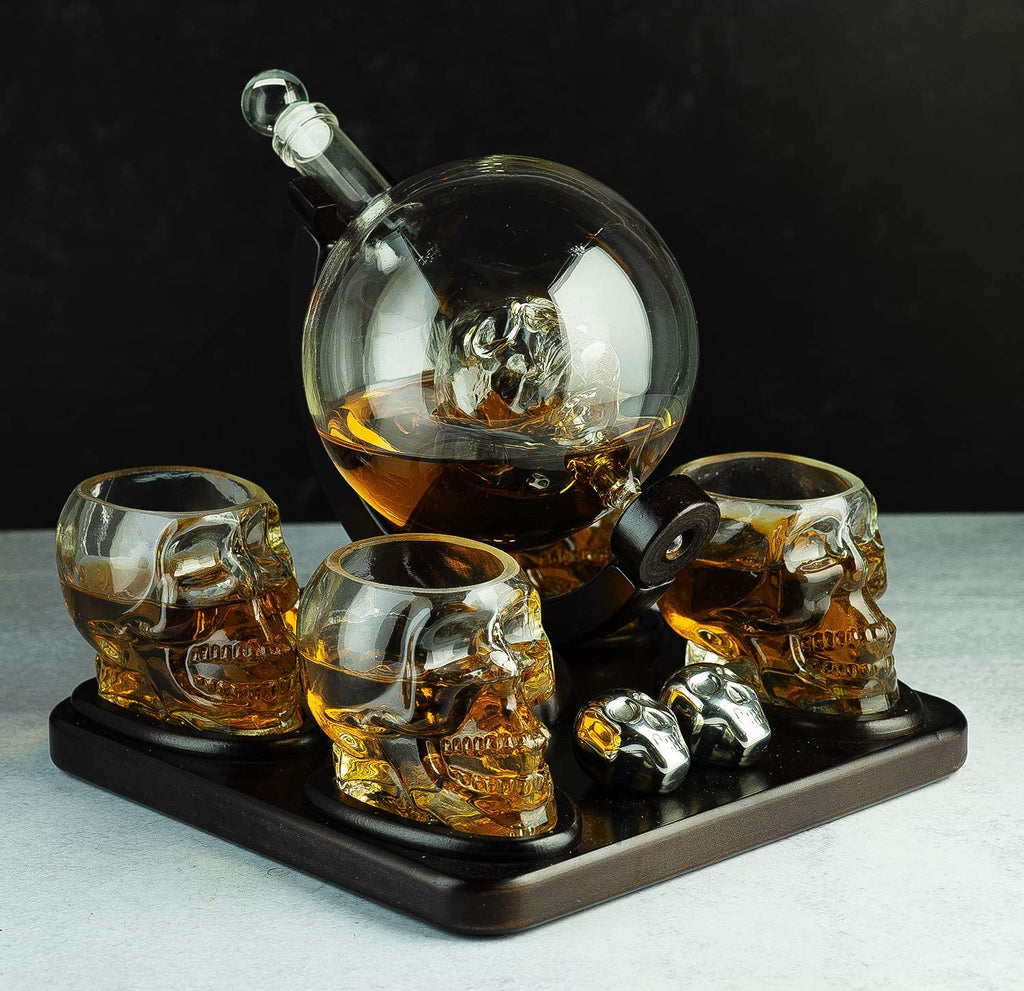Large Skull Face Decanter