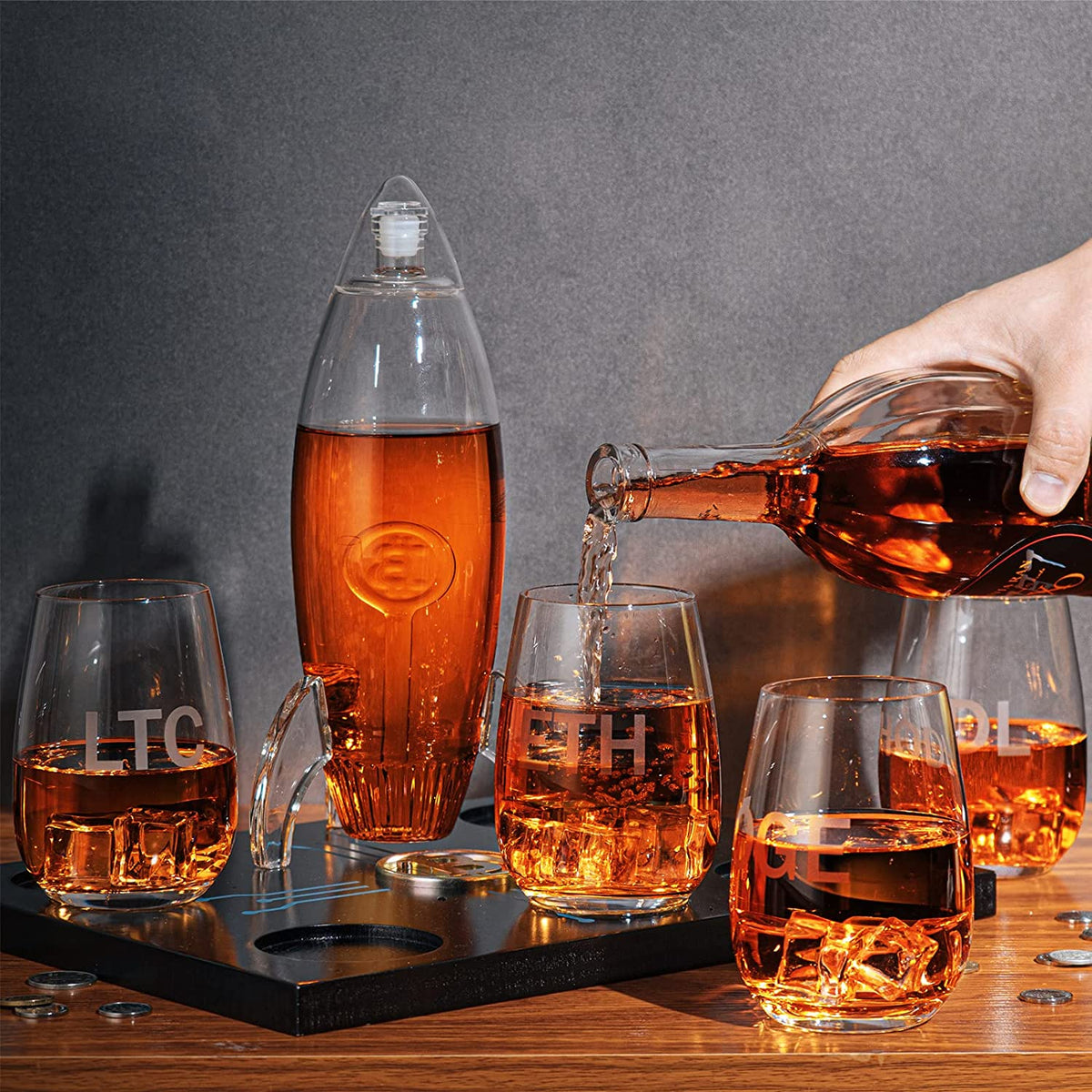 Crypto Lovers Decanter Set