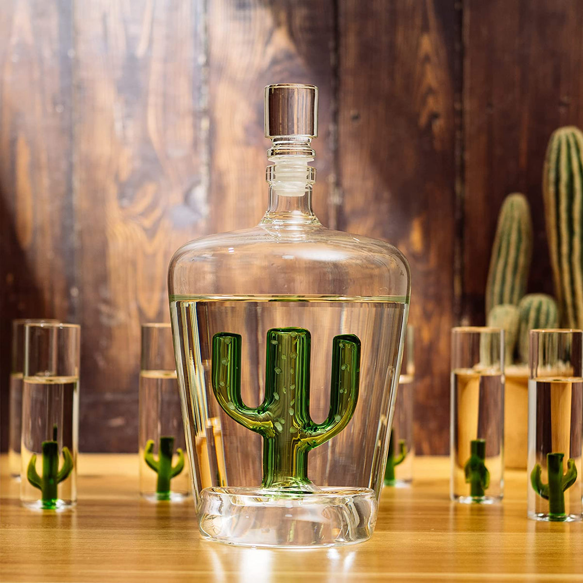 Cactus Tequila Decanter Set