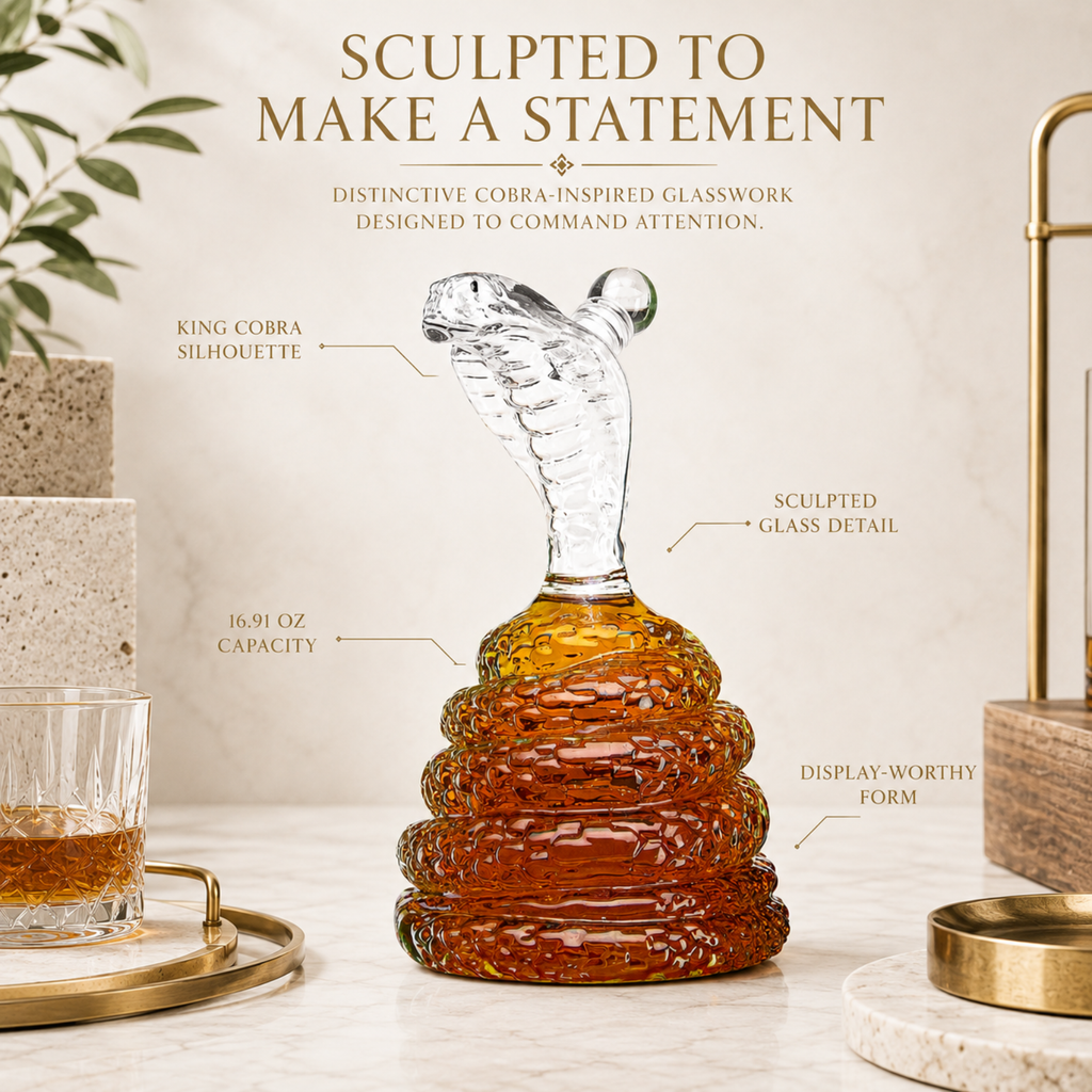 King Cobra Whiskey Decanter
