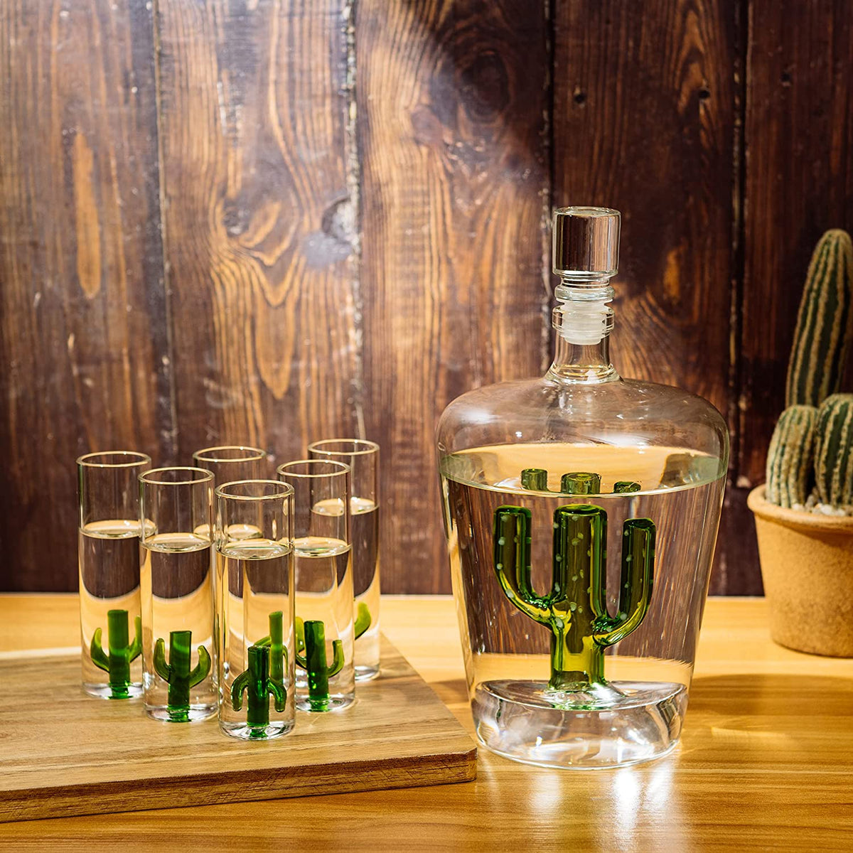 Cactus Tequila Decanter Set